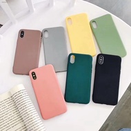 ✑✁Candy color anti falling mobile phone case vivo 1716 1723 1718 1726 1713 1714 1724 Frosted TPU sil