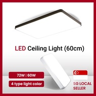 SG STOCK LED Ceiling Light 600MM 60W/72W Rectangle Ceiling Light Living Room kitchen Light.