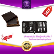 Spot8Cheap Wallet Set Menipedi 10 in 1 Pedicure Set Nail Clippers 0765 Dirt Nail Tweezers - Menipedi