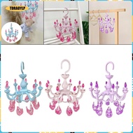 [tdraoylp] Chandelier Shape Hanging Drying Rack Windproof Underwear Socks Drying Rack with