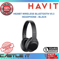 Havit H628BT BLACK Wireless Bluetooth V5.3 Headphone TF Card FM Mode AUX Button Control