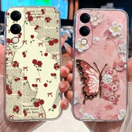 Case For Vivo Y04 Y19 Y19E Clear Protective Soft Silicone Pretty Pattern Casing For VivoY04 Y 19 E C