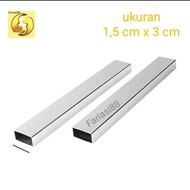 1 meter chrome stenlis square pipe