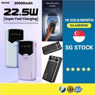 (SG) AWEI 22.5W Fast Charge 20000mAh Powerbank/ PD 20W & QC3.0/Power Bank/ Fast Charging Digital Dis