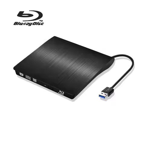 External Blu Ray Portable CD Drive USB 3.0 3D Blu-ray DVD Player DVD CD Burner/Writer/Reader BD-ROM 