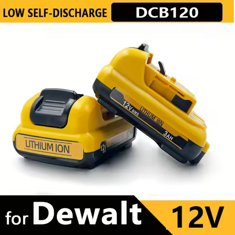 1-3Pack 12V Replacement for Dewalt DCB120 Lithium-ion Batteries 12V 3.0Ah Battery DCB125 DCB123 DCD7