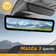 For Mazda 3 Stream Media Rearview Mirror Dash Cam Digital Signal HD Night Vision