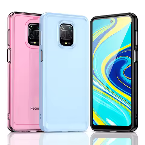 Candy Shockproof Silicone Bumper Phone Case For Redmi Note 9 Pro 4G/Note 9 Pro Max/Note 9S/Note 10 L