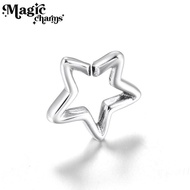 Charms Rubber Pure Series Buckle Accessories Five-pointed Star Bracelet s925 Silicone magic Hard Sil
