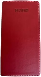 Time Traveler 2024 Pocket Diary Firenze Vegan Leather Red (Soft Cover) - Executive Journal Notebook Personal Diary