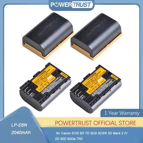 LP-E6 2040mAh LP E6 LPE6 LP-E6N Camera Battery Japan Cell for Canon EOS 6D 7D 5DS 5DSR 5D Mark II IV