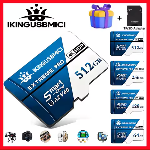 SD Cards Memory Card TF Cards Micro TF Card 32GB 64GB 256GB V60 Fast Transfer Full HD Fast Transfer 