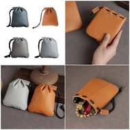 【CH】 Genuine Leather Jewelry Pouch Soft Sturdy  Storage Bag