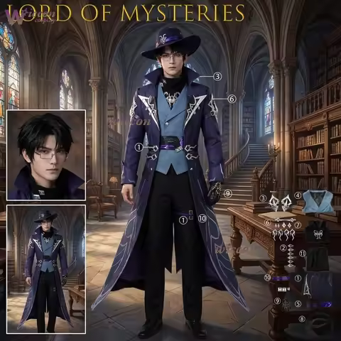 hxioa/ Lord Of Mysteries Gehrman Sparrow Cosplay Costume Game Anime Male Full Set Puppet Outfit Part