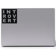 Introvert Sticker. Custom Sticker. Ambivert Sticker. Waterproof Sticker. Laptop Sticker. Cutout.