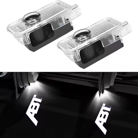 ABT Emblem For AUDI Shadow Light 2pcs RS4 RS3 TTS Door Light ABT Welcome Light Fit For Audi A6 A5 A3