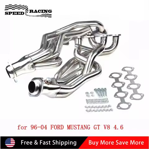 High Quality Stainless Steel Long Tube Manifold Header Exhaust For 1996-2004 Ford MUSTANG GT 4.6L V8