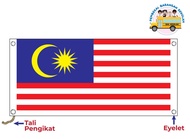 MALAYSIA FLAG GIANT 4 X 8 / 5 X 10 / 6 X 12 BENDERA BESAR MALAYSIA MELINTANG KUALITI TERBAIK / BENDE