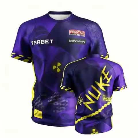 2026 PDC Luke Littler Darts Jersey The Nuke Men O-Neck 3D Print T-shirt Short Sleeve Sports Casual M