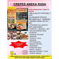 PAKET USAHA FRANCHISE MAKANAN D CREPES KRIPS KEKINIAN VIRAL CRISPY