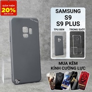 Samsung S9 plus, S9+, S9 Cowcase plain black case | SS galaxy flexible phone case protects the Samsu