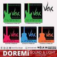 Vax Acoustic, Electric, Bass, Classical Guitar String Set / Set Tali Gitar Akustik, Elektrik, Bass, Klasikal