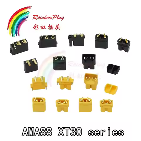 Amass XT30 Series XT30U XT30UPB XT30ULW XT30PW XT30 (2+2) XT30I Gold-plated Plug Male Or Female Batt