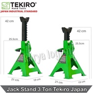 Jack Stand 3 Ton 1 set of 2 Tekiro Jack Stand/
