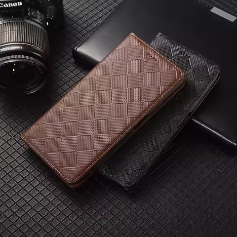 Grid Pattern Wallet Flip Cover For Nokia 5.1 5.3 5.4 6.1 6.2 7.1 7.2 8.1 8.3 Plus Phone Case Book Sh