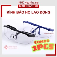 Combo of 2 protective glasses against wind and dust, face-hugging design
