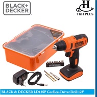 BLACK &amp; DECKER LD12SP Cordless Driver Drill 12V Plus 13-Piece Accessories Box