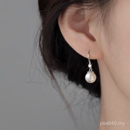 Ear Hook Korean Version Pure Silver High-End Fashion Retro French Style s999 Zircon Female Yumei Shi