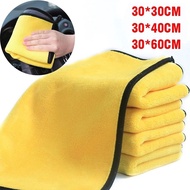 Super Absorbent Microfiber Car Cleaning Towel Car Wash Cloth Polish Towel Kain Lap Kereta Serap Air 