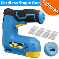4V Stapler Cordless Electric Staple Guns Rechargeable Lithium Battery Portable Furniture Nail Guns D
