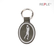 PU Suede Leather Reflective Keychain Buckle Head Reflective Buckle Reflective Pendant 3.23