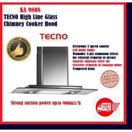 TECNO KA9808 High Line Glass Chimney Cooker Hood