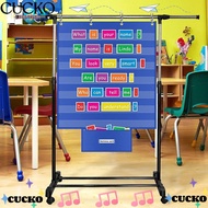 CUCKO Classroom Pocket Chart, Educational Durable Standards Pocket Chart, Large Daily Schedule Pocke