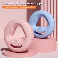 LOOKSHOW 3-Level Resistance Grip Ring Solid Silicone Finger Training and Rehabilitation Equipment Po