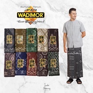 New Produk Sarung Wadimor Motif Bali Hitam Warna Kain Sarung Pria