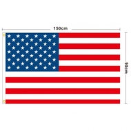 American Flag 3ftx5ft Polyester US Flag Courtyard Decoration American Flag Outdoor Sunscreen Banner