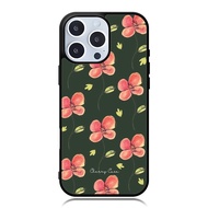 Case iphone 16 15 14 13 12 11 Mini Plus Pro Max TPU Rubber Custom Softcase Aesthetic Flower Wallpape