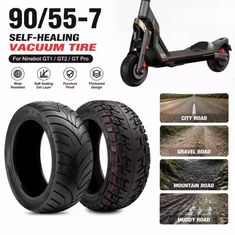 90/55-7 Self-healing Vacuum Tire Suitable for No. 9 GT1/GT2/GT Pro E-Scooter Thickened and Wear-resi