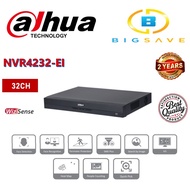 DAHUA 32CH / 32 CHANNEL NVR4232-EI 1U 2HDDS WIZSENSE NETWORK VIDEO RECORDER