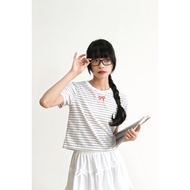 Goji Berry Coquette Tee shirt | T-shirt Top with Coquette Inspired Ribbon