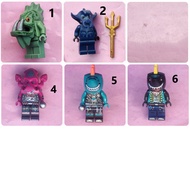 Vintage Minifigures & Red Atlantis Real (Antram Manta Warrior, Atlantis Barracuda Guardian)