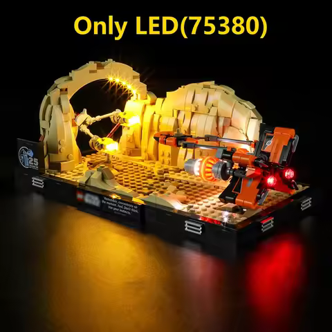 Led Lighting Kit For LEGO 75380 Star Mos Espa Podrace Diorama Wars building block bricks (only light