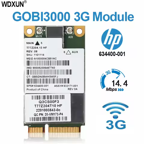 3G Wireless UN2430 Gobi3000 MC8355 Mobile Broadband 702080-001 634400-001 WWAN Card for HP 5330m 656