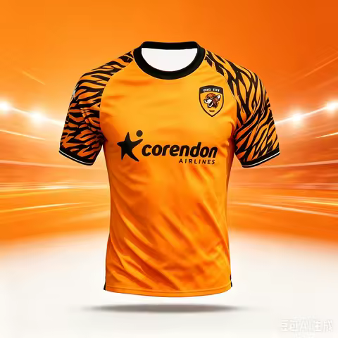 2026 Summer Fashion Hull City Orange Tiger Pattern Soccer Shirt Fashionable and Comfortable Parent C