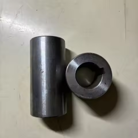 Keyway Sleeve Shaft Sleeve Bearing Sleeve CNC Lathe Iron Sleeve Wear-Resistant Steel Sleeve Bushing 