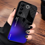 Softcase kaca for tipe Vivo V27e Terbaru Gradient Colour | PV384 | Softcase Vivo V27e Terbaru - Case